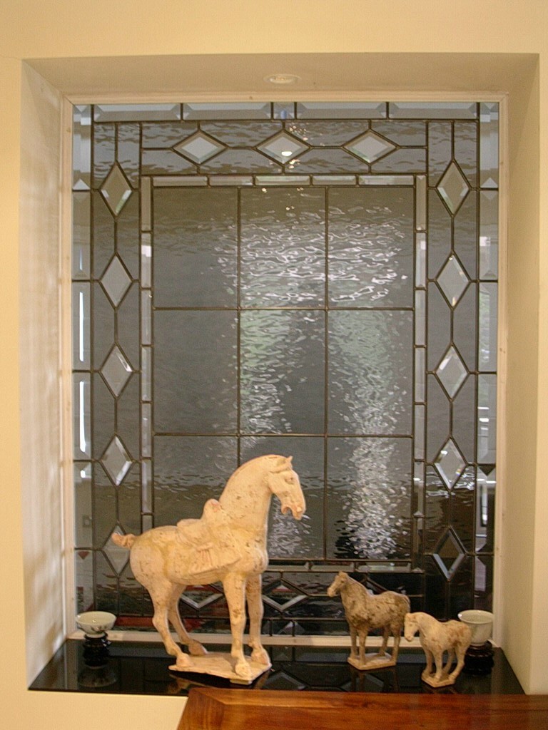 Bevels with grey glass