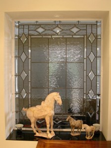 Bevels with grey glass