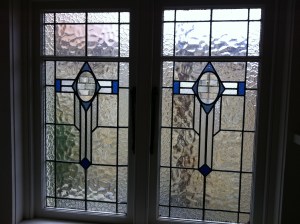 Art Deco stained glass